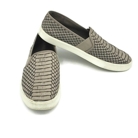 Vince Shoes - Vince Preston Snake-Embossed Sneaker, Fossil